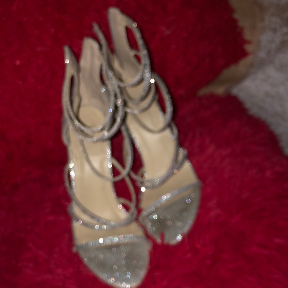 Silver High heel